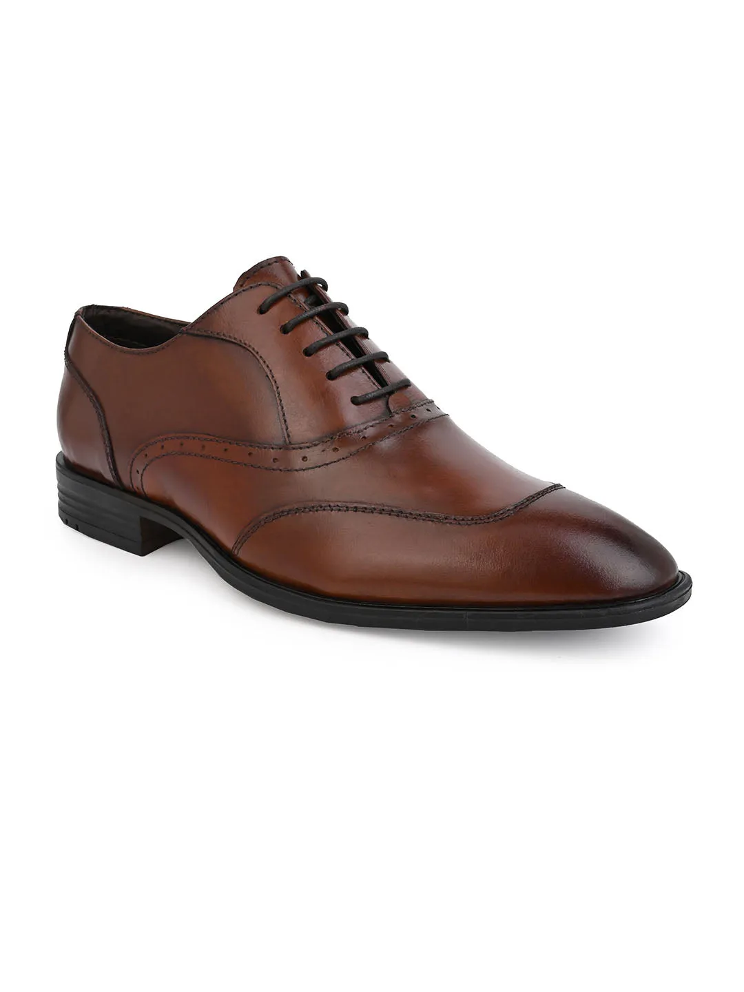 Alberto Torresi Genuine Leather Brown Laceup Formal Shoes