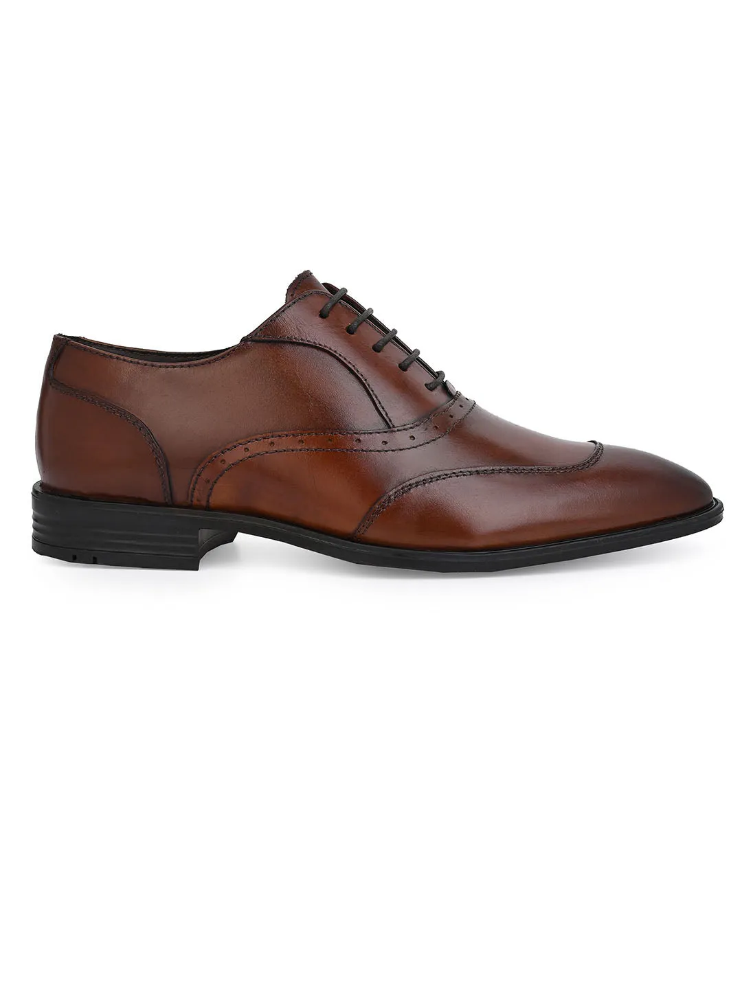 Alberto Torresi Genuine Leather Brown Laceup Formal Shoes