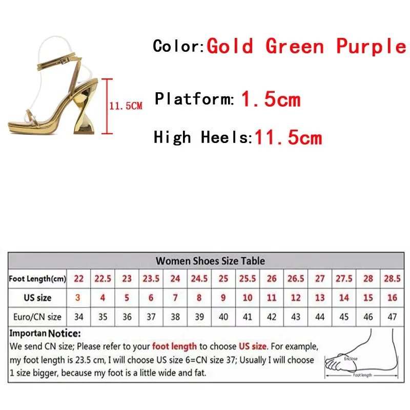 Ankle strap Elegant quirky High Heel sandals