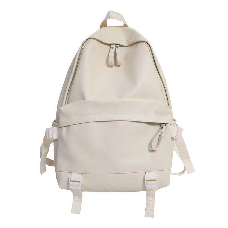 Back to College DIEHE Large Backpack Women Leather Rucksack Men Travel Backpacks Black Shoulder School Bags for Teenage Girls Mochila Back Pack