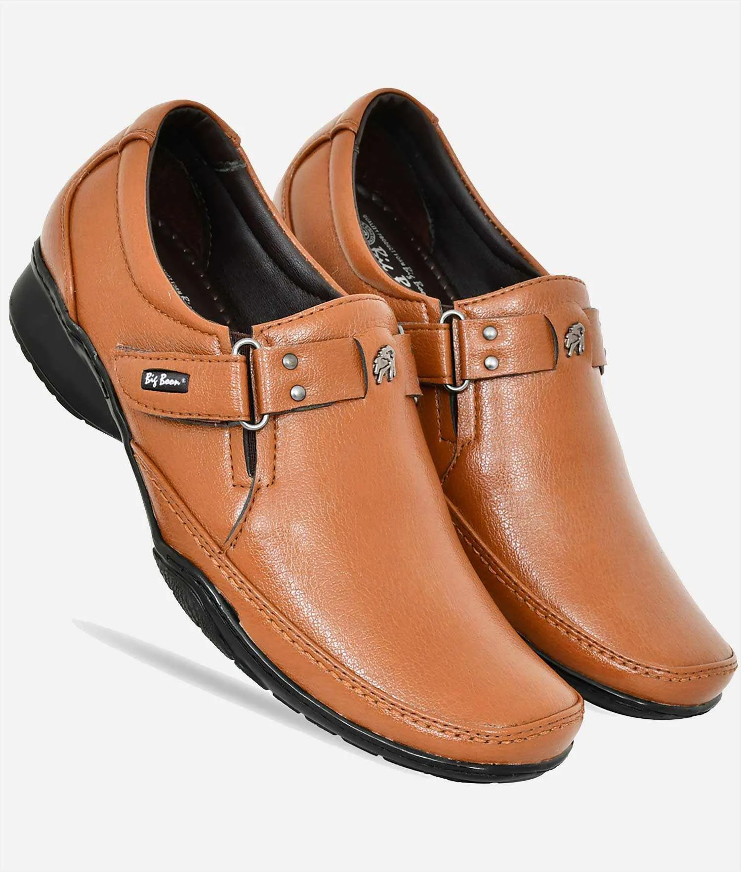 Big Boon Men's Slip-On Buckle Style formal Shoes