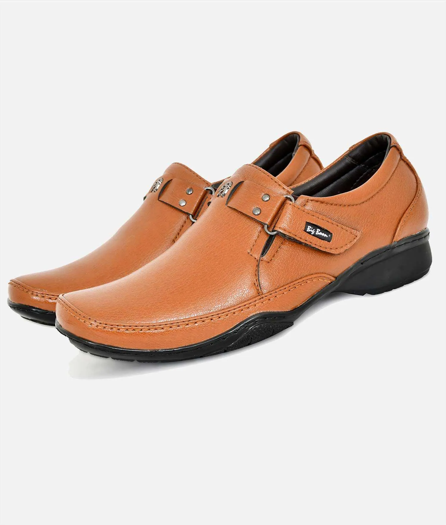 Big Boon Men's Slip-On Buckle Style formal Shoes