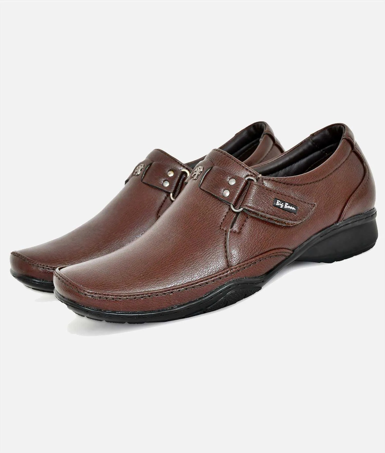 Big Boon Men's Slip-On Buckle Style formal Shoes