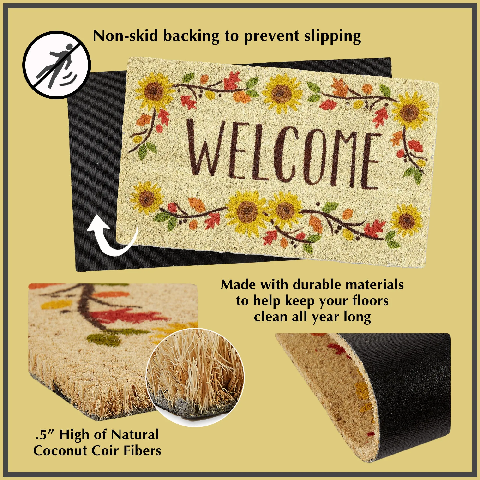 Black & White Buffalo Check Doormat