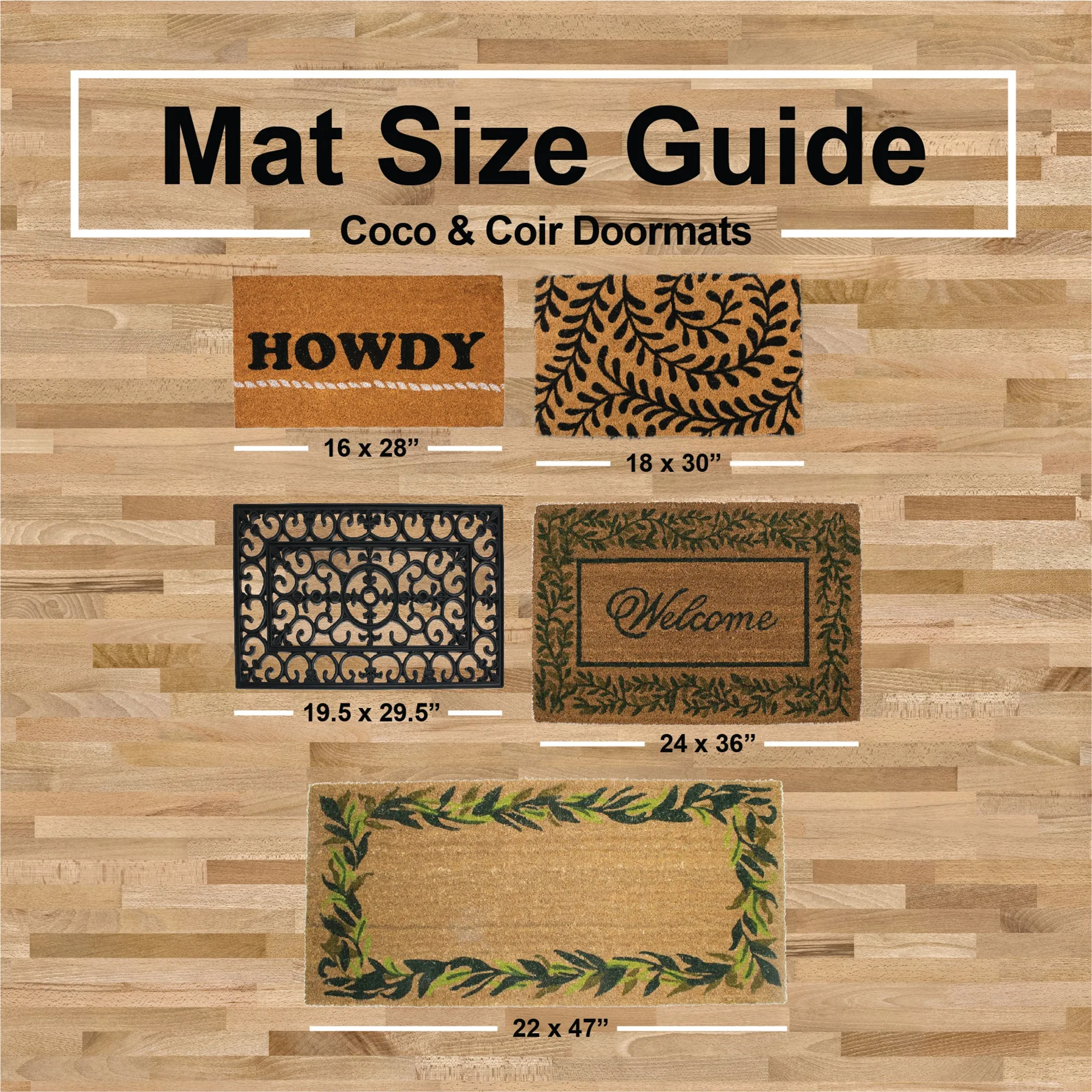 Black & White Buffalo Check Doormat