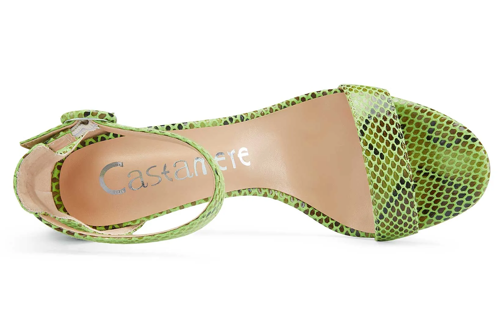 CASTAMERE Womens High Heels Sandals Buckle Ankle Strap Open Toe Basic 10CM Stilettos Sandal