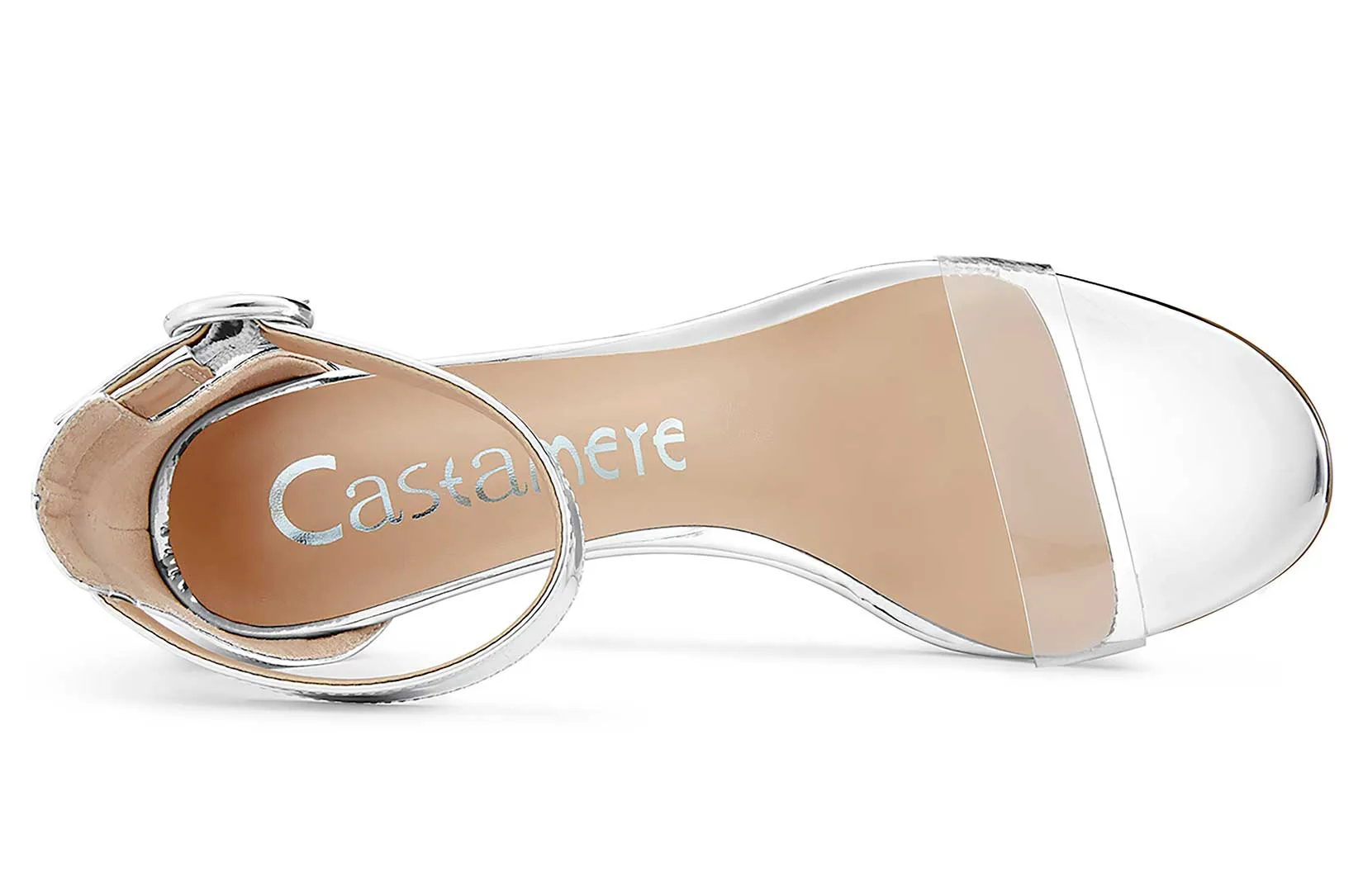 CASTAMERE Womens High Heels Sandals Buckle Ankle Strap Open Toe Basic 10CM Stilettos Sandal