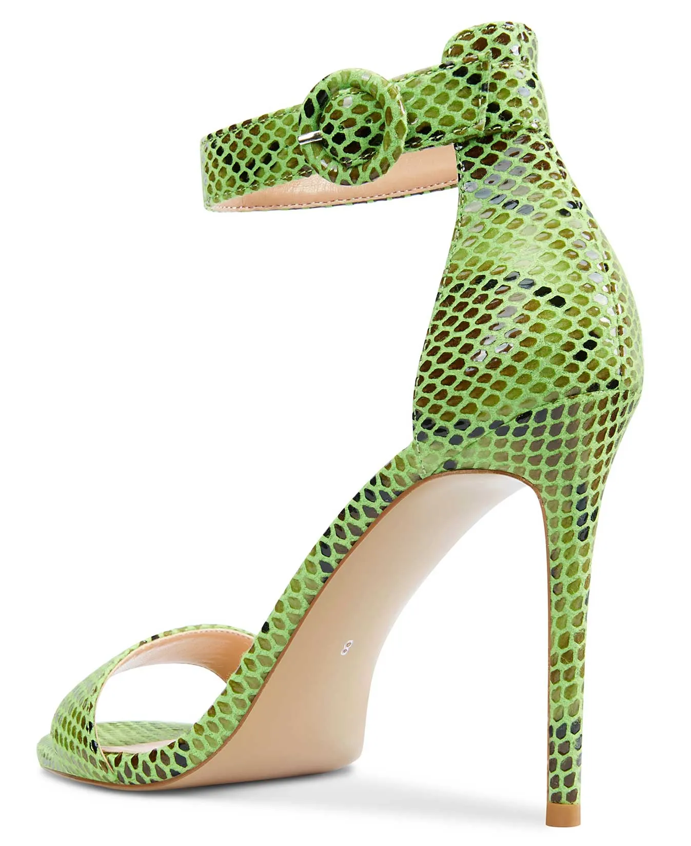 CASTAMERE Womens High Heels Sandals Buckle Ankle Strap Open Toe Basic 10CM Stilettos Sandal