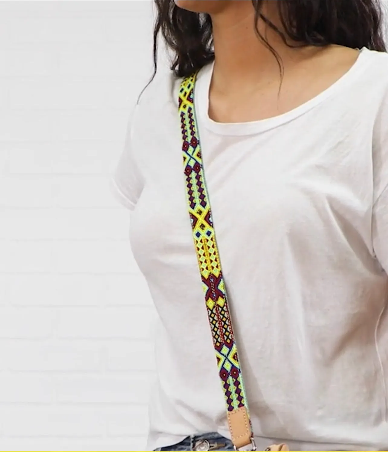Chartreuse Citrus 1" Crossbody Webbing Strap