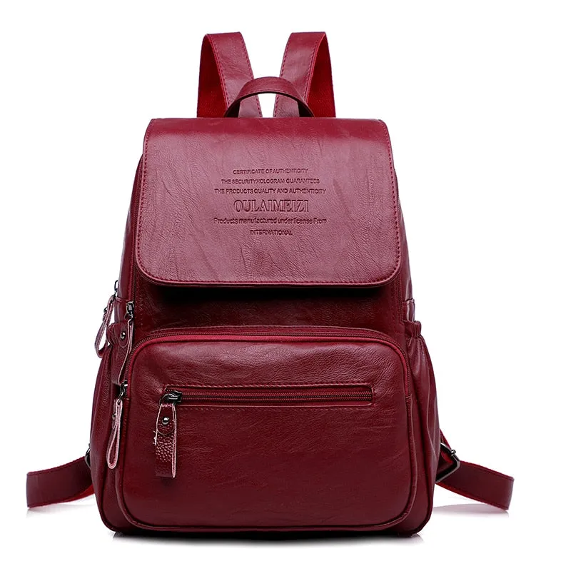 Christmas Gift 2020 New Women Backpack Designer high quality Leather Women Bag Fashion School Bags Large Capacity Travel Backpacks mochila