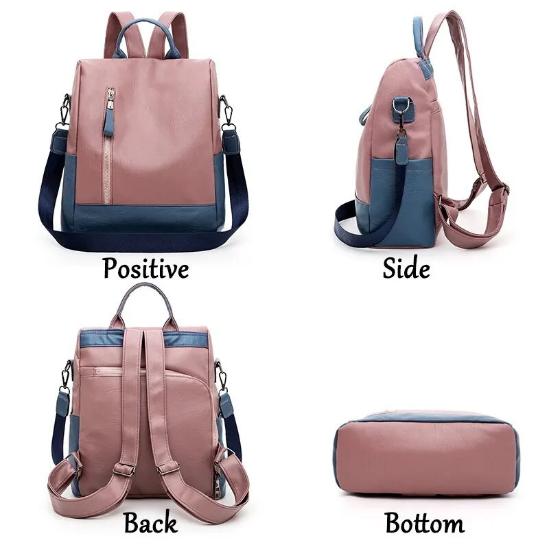Christmas Gift 2020 New women backpack high quality leather backpack anti-theft travel backpack multifunction shoulder bags school bags mochila