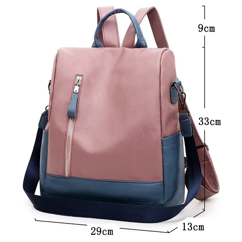 Christmas Gift 2020 New women backpack high quality leather backpack anti-theft travel backpack multifunction shoulder bags school bags mochila