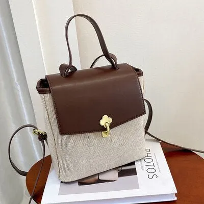 Christmas Gift DORANMI Autumn Schoolbag Women's Backpack 2022 Patchwork Rucksack Female Classic Book Bags Luxury Mochila Bag Back Bags SB651