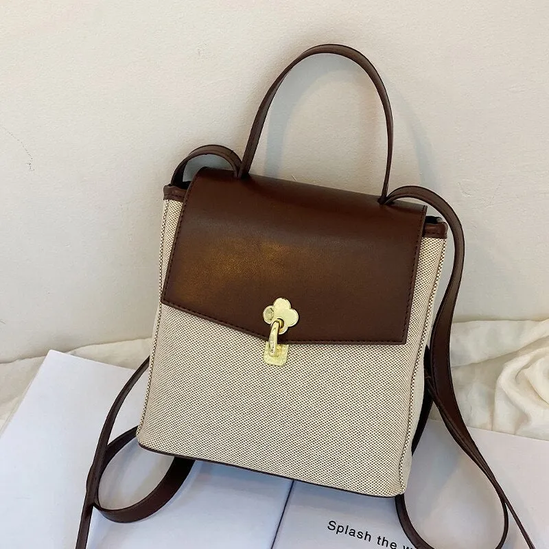 Christmas Gift DORANMI Autumn Schoolbag Women's Backpack 2022 Patchwork Rucksack Female Classic Book Bags Luxury Mochila Bag Back Bags SB651