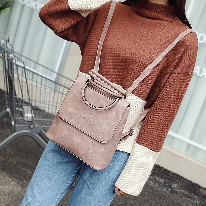 Christmas Gift Fashion Women Backpack Pu leather travel bagpack large School Shoulder Bags For Teenager Girls mochila feminina 2020 Quality