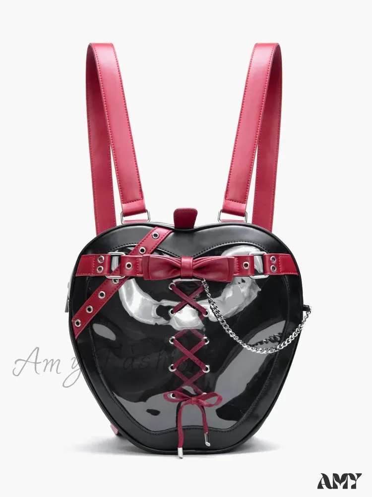 Dark Hiatus Bow Chain Apple Belt Bag Gothic Backpack Shoulder Strap