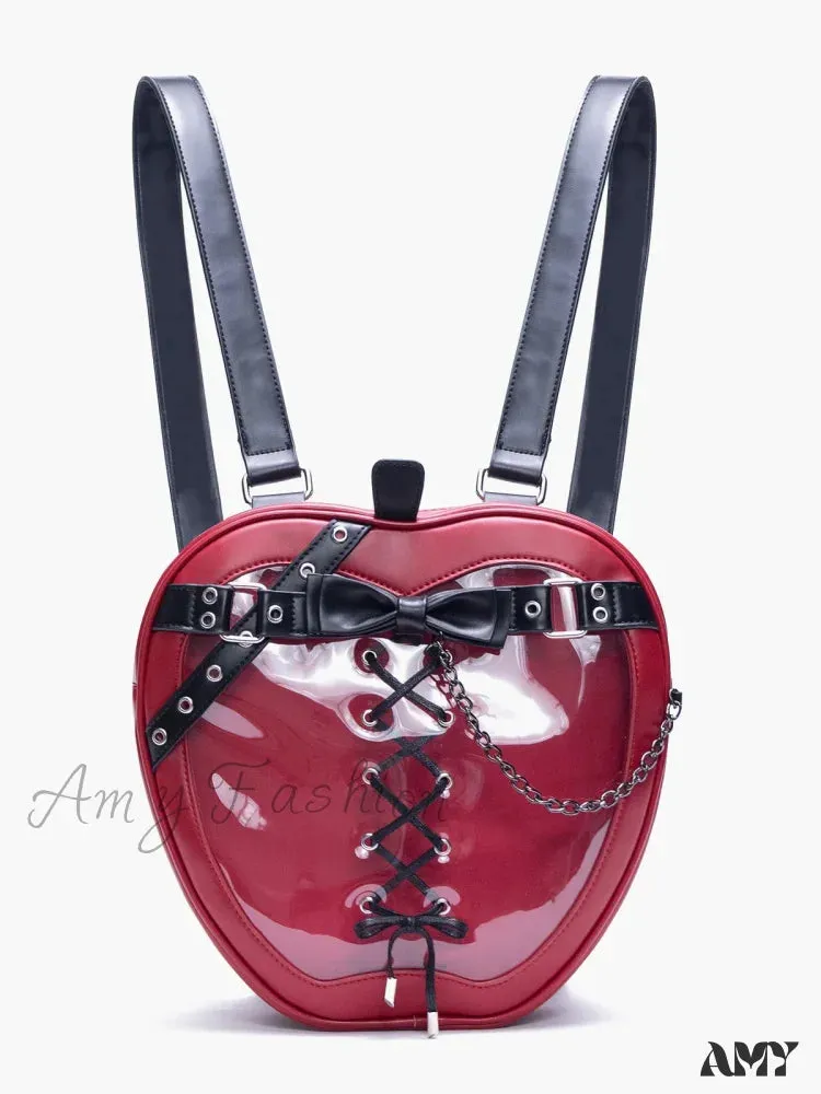 Dark Hiatus Bow Chain Apple Belt Bag Gothic Backpack Shoulder Strap