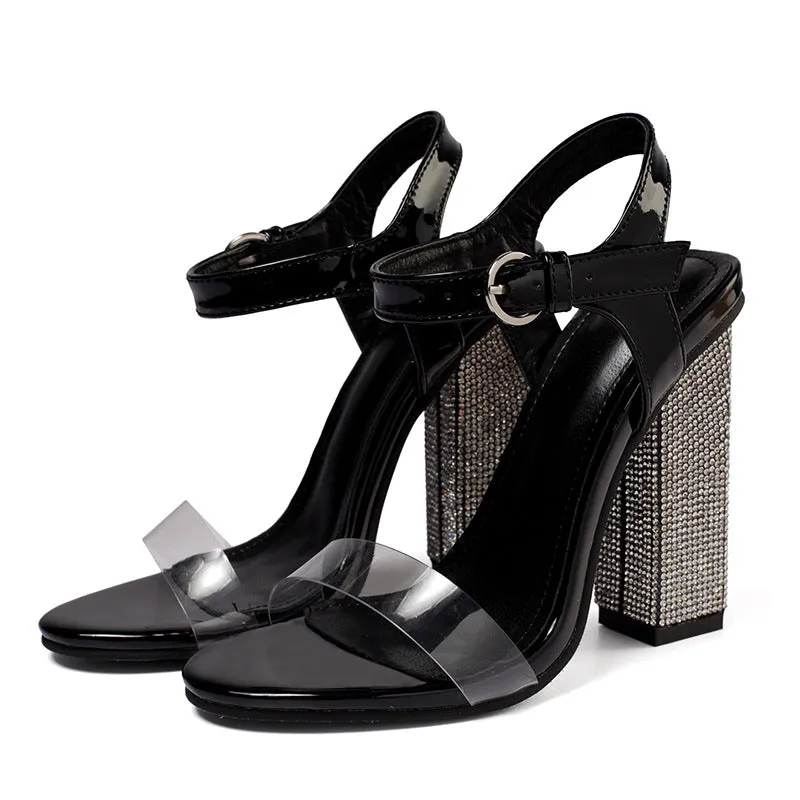 Diamond heel shoes
