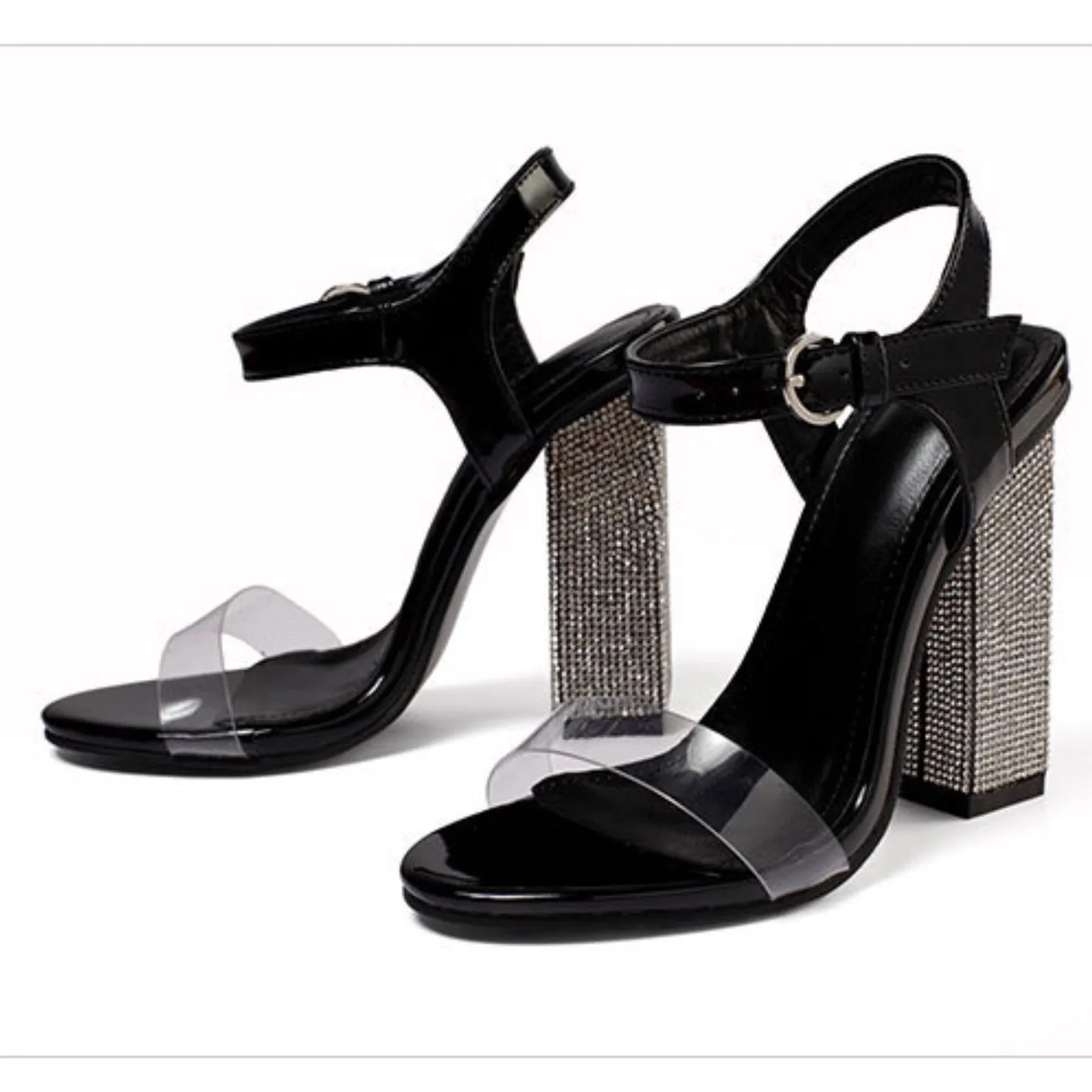 Diamond heel shoes