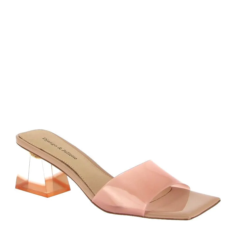 Django and Juliette Rallas Blush Heeled Slide