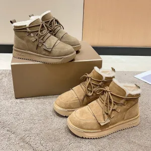 Fleece Muffin Bottom Snow Boots