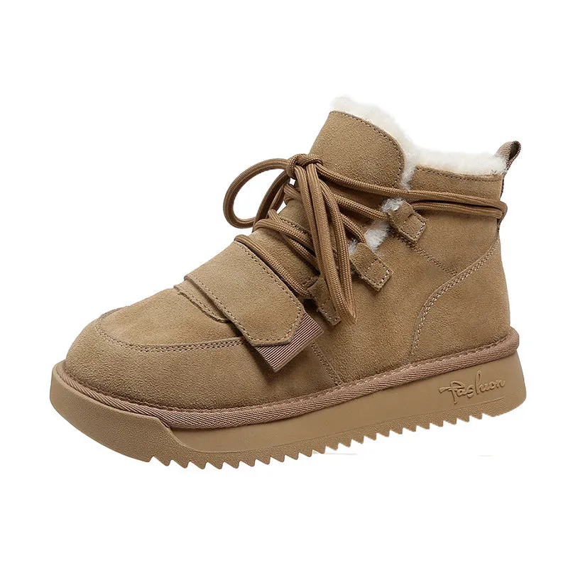 Fleece Muffin Bottom Snow Boots