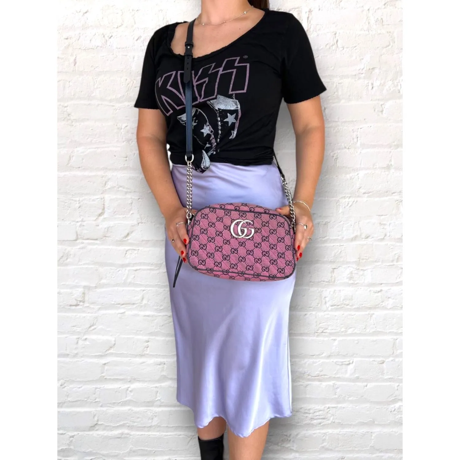 Gucci bags GG Canvas Small Marmont Matelassé Crossbody Bag