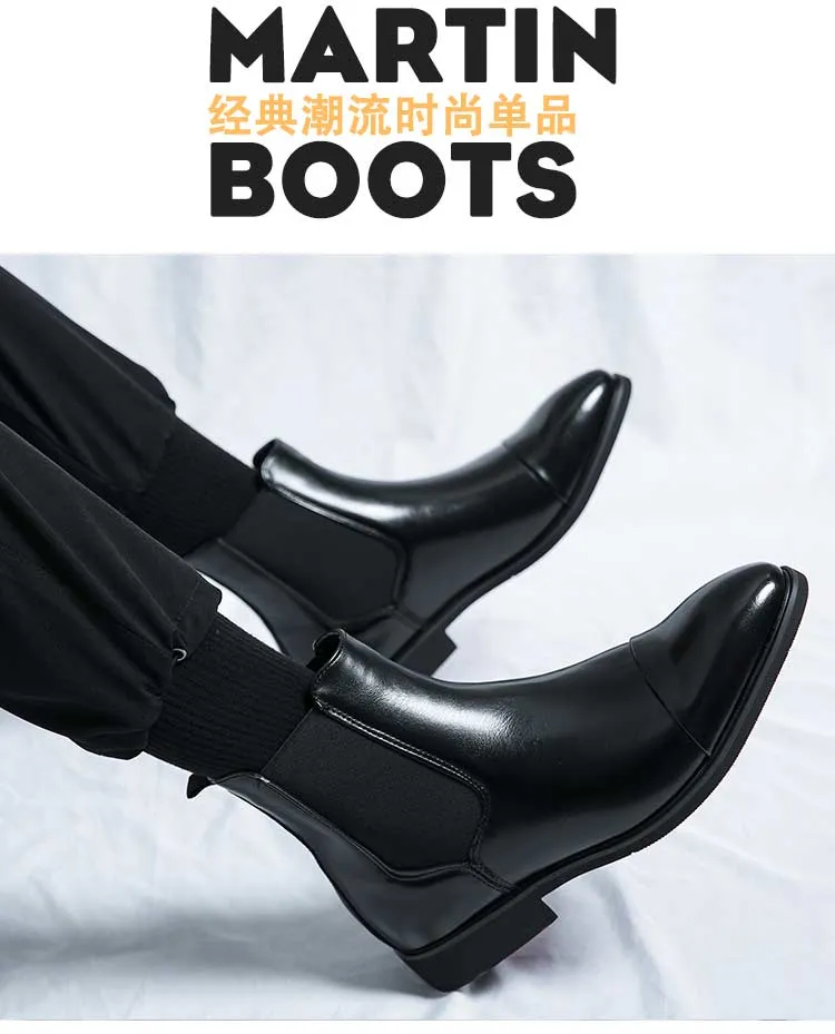 High Quality Red Bottom Chelsea Boots for Men