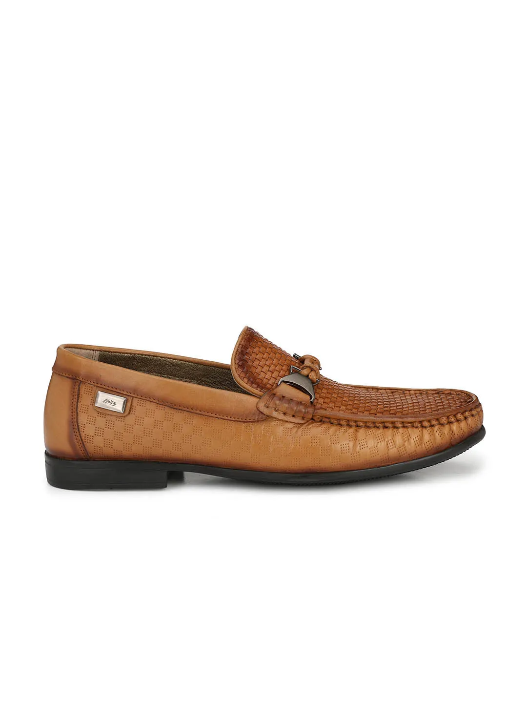 HITZ5308 Men's Tan Leather Casual Slip-On Shoes
