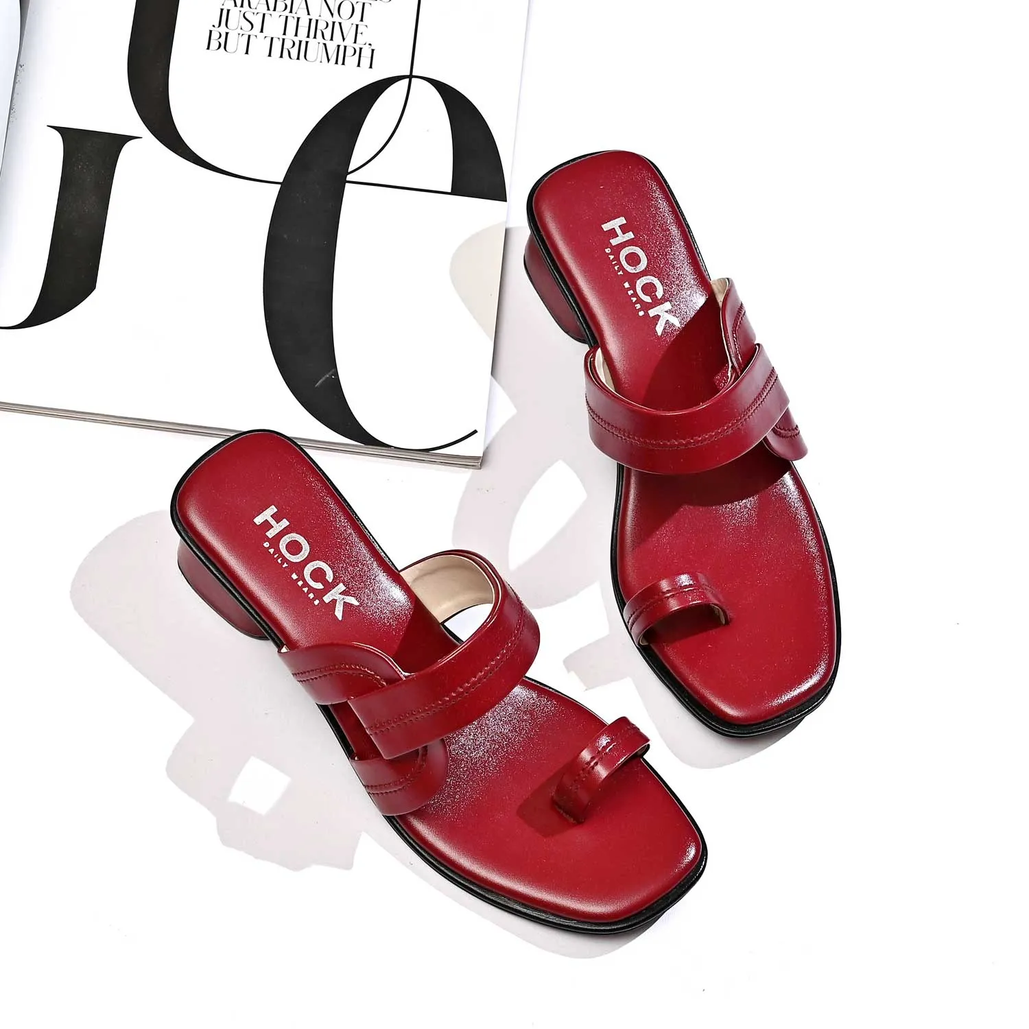 HOCK DECENT BLOCK HEEL(White)