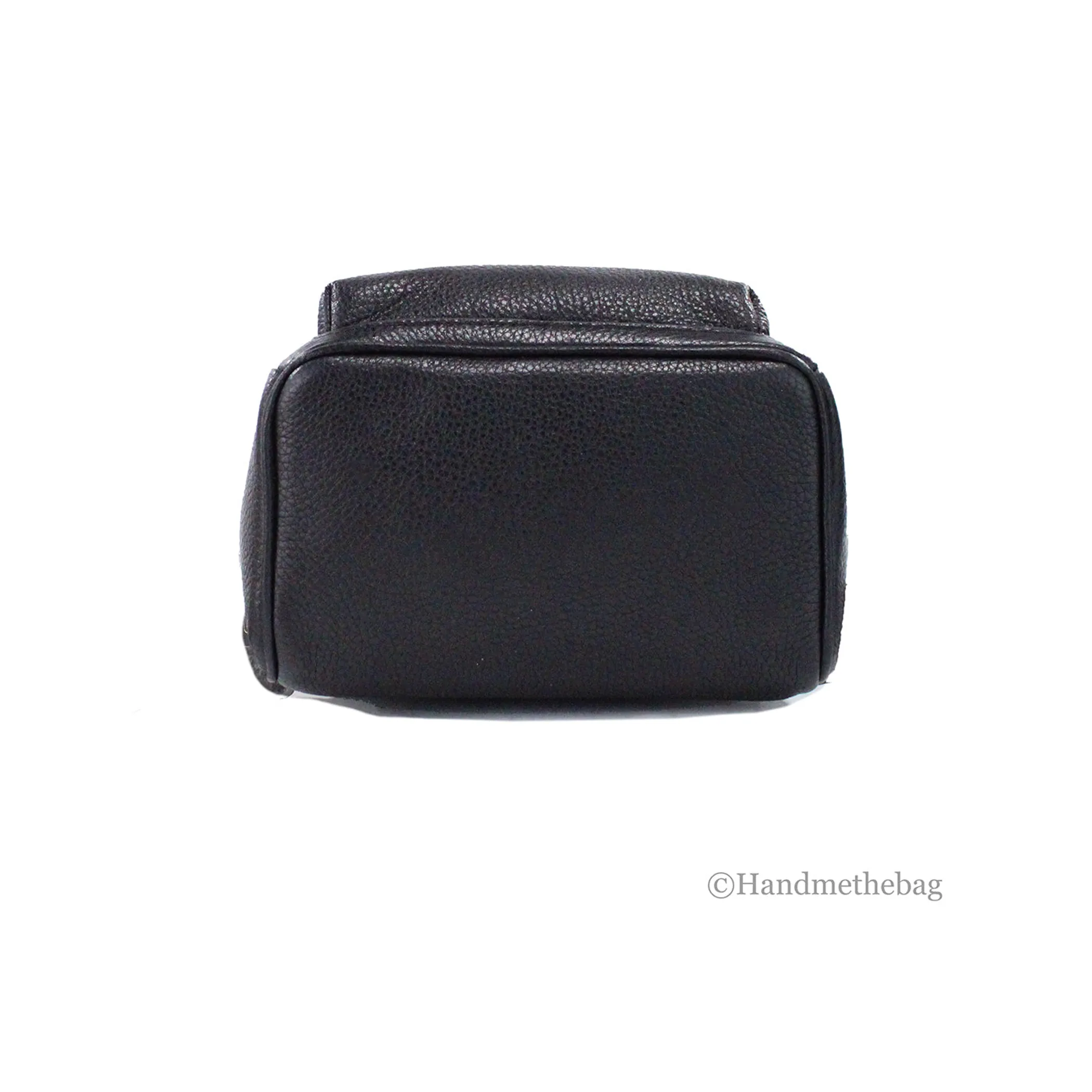 Kate Spade Leila Mini Black Leather Dome Backpack Bag