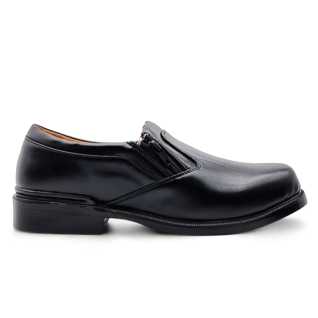 Low Heel Leather Loafers