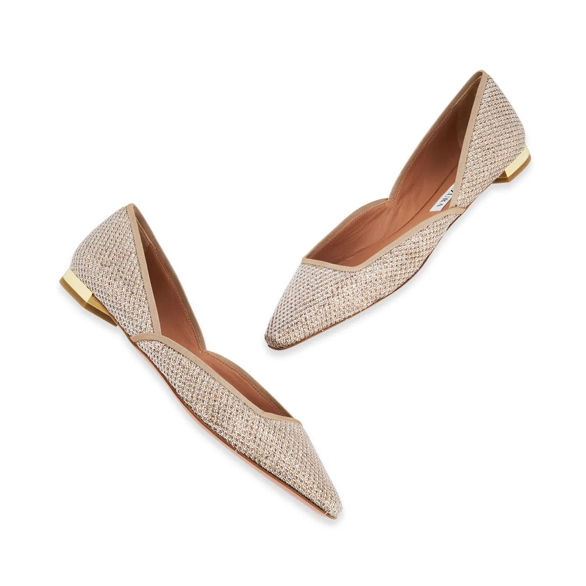 Maia Woven Metallic Flat