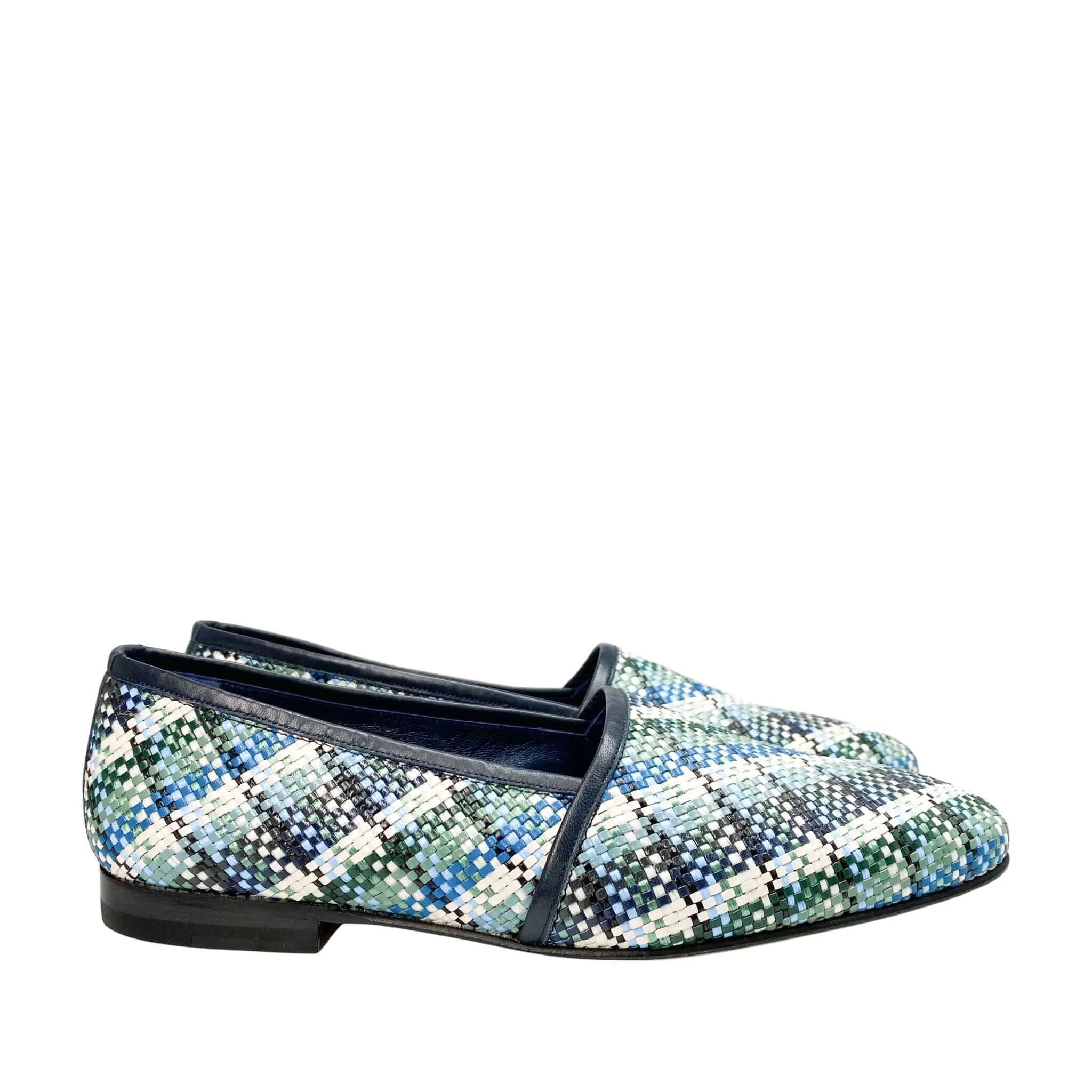 Manolo Blahnik Mens Loafers - Espo (blue)