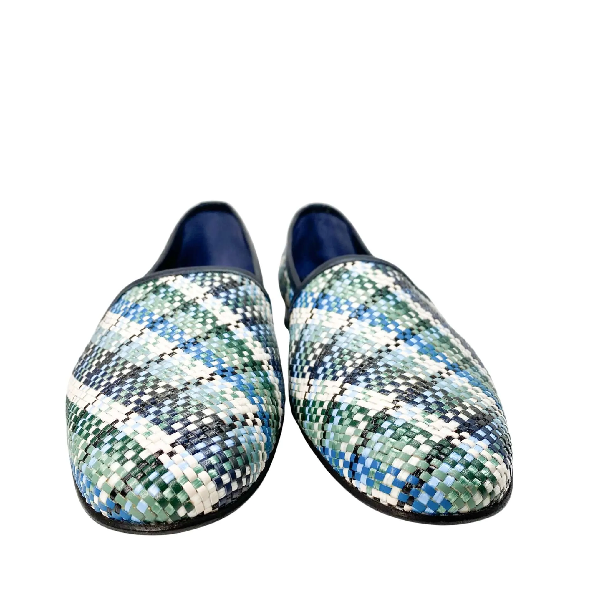 Manolo Blahnik Mens Loafers - Espo (blue)