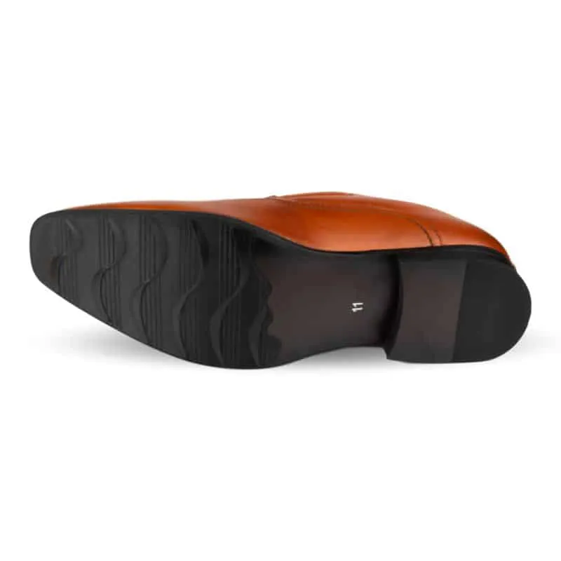 Mens Brown Slip On Smart Shoe