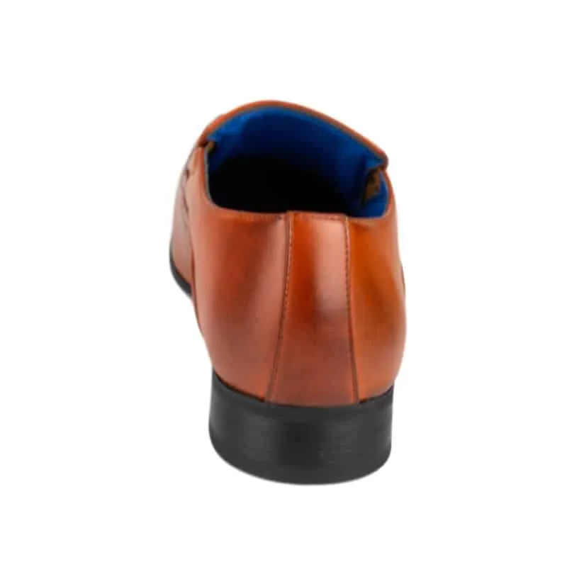 Mens Brown Slip On Smart Shoe