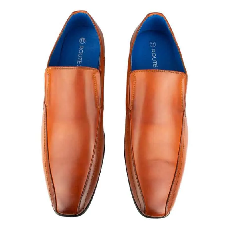 Mens Brown Slip On Smart Shoe