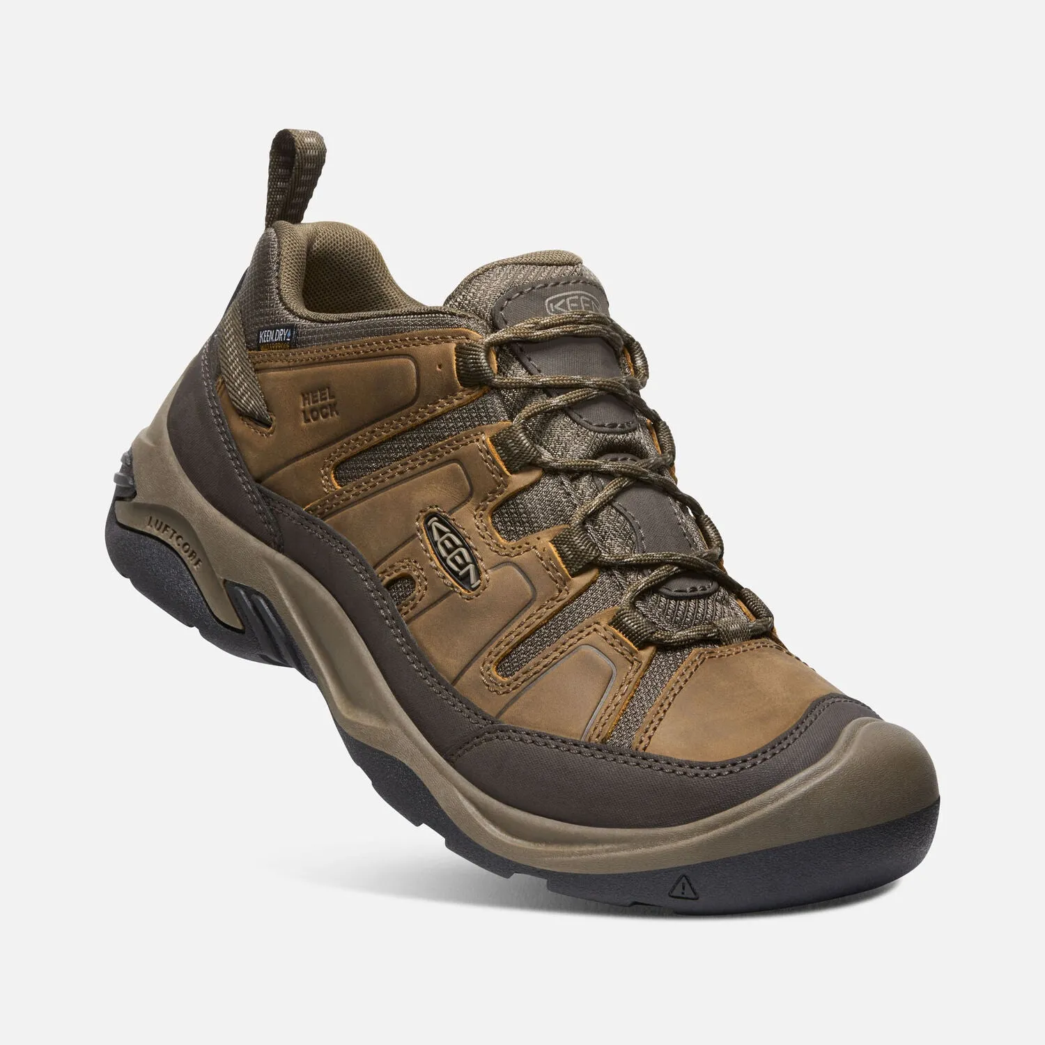 MENS KEEN CIRCADIA WATERPROOF SHOE - SHITAKE/BRINDLE