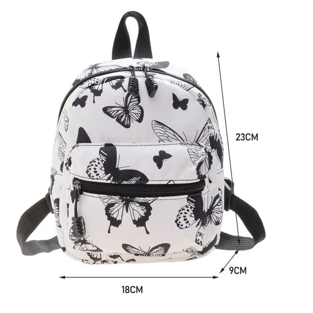 Mini Women&#39;s Backpacks 2022 Trend Nylon Female Bag Small School Bags White  Rucksack For Teen Girls Fashion Casual Backpack