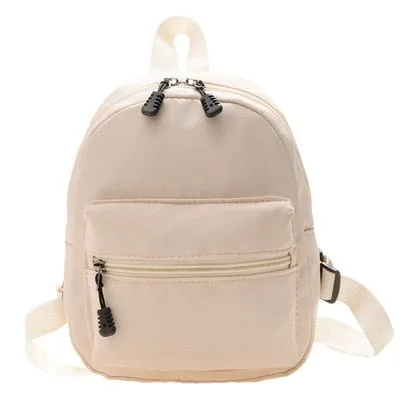 Mini Women&#39;s Backpacks 2022 Trend Nylon Female Bag Small School Bags White  Rucksack For Teen Girls Fashion Casual Backpack