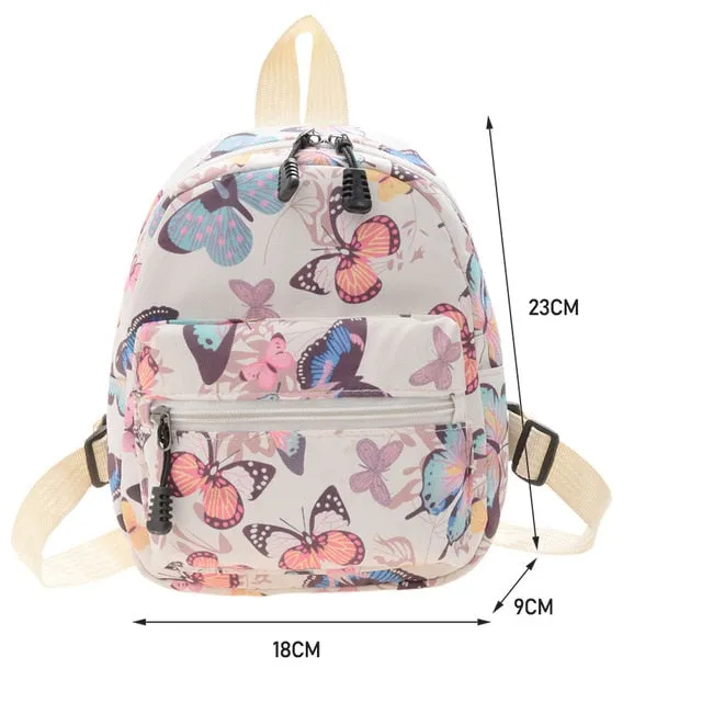 Mini Women&#39;s Backpacks 2022 Trend Nylon Female Bag Small School Bags White  Rucksack For Teen Girls Fashion Casual Backpack
