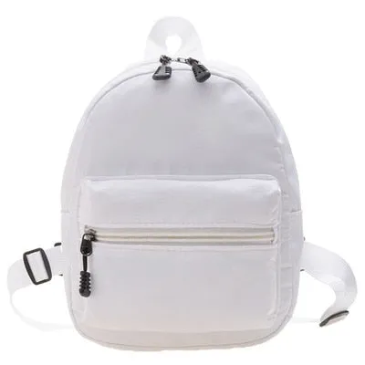 Mini Women&#39;s Backpacks 2022 Trend Nylon Female Bag Small School Bags White  Rucksack For Teen Girls Fashion Casual Backpack