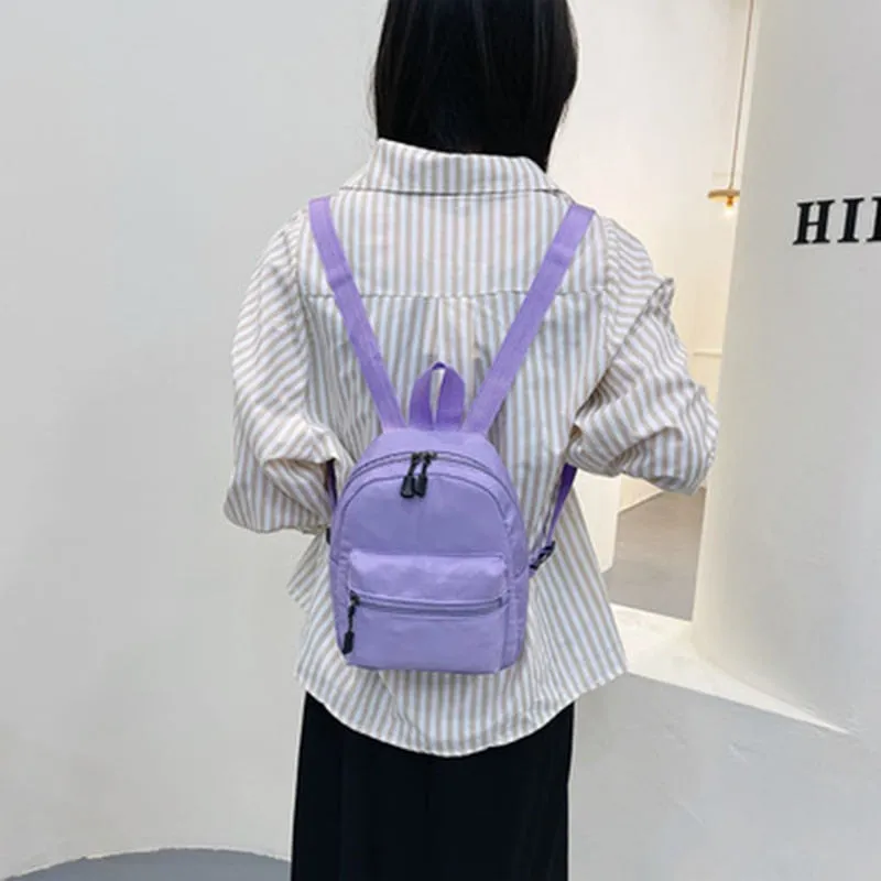 Mini Women&#39;s Backpacks 2022 Trend Nylon Female Bag Small School Bags White  Rucksack For Teen Girls Fashion Casual Backpack