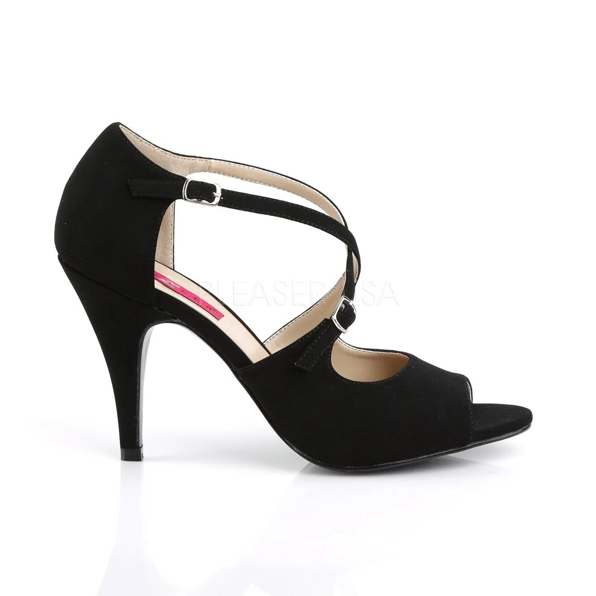 Peep Toe Crisscross Ankle Strap Sandal with 4-inch Heel DREAM-412