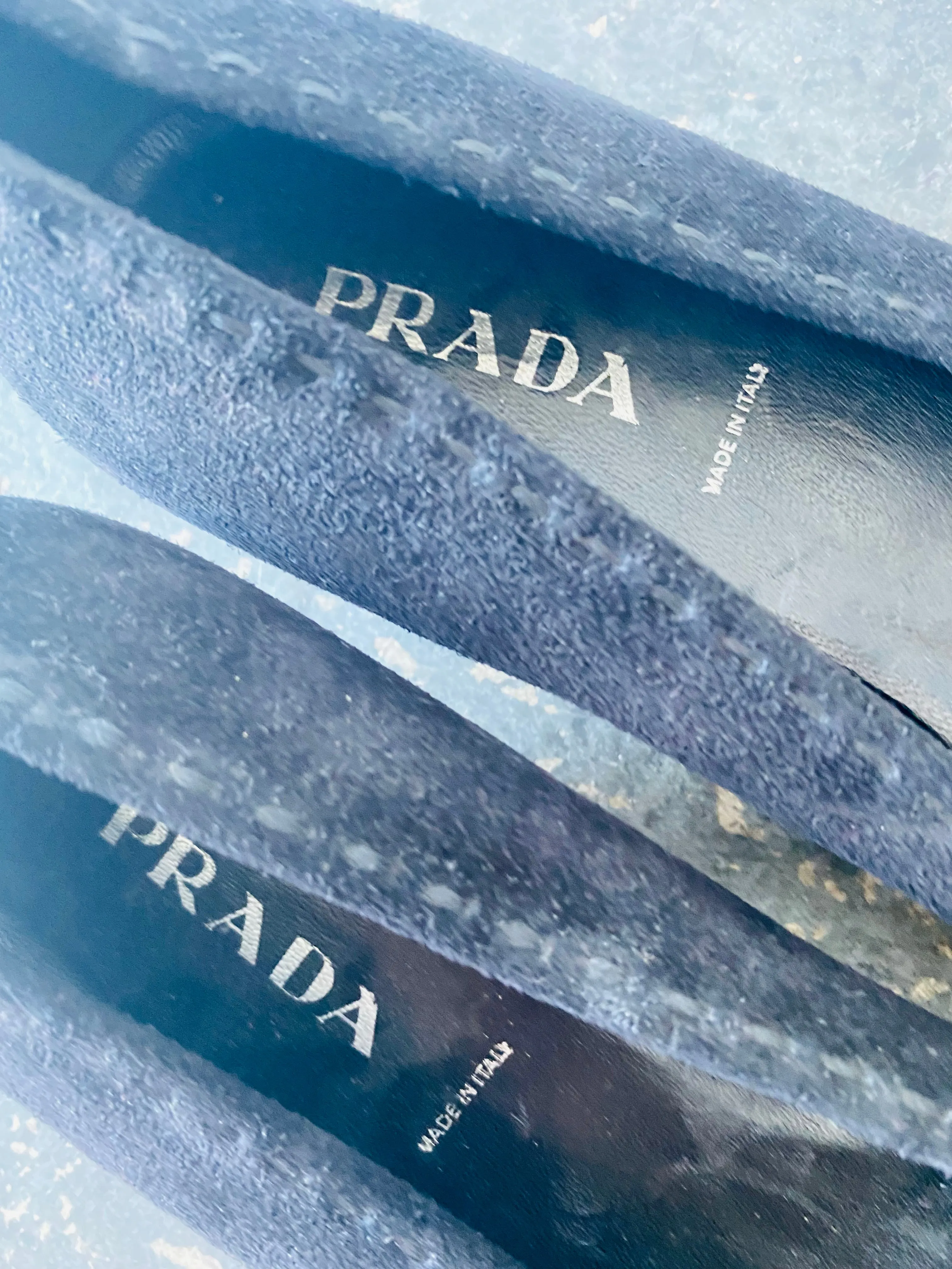 Prada Black Suede Square Toe Kitten Heels 7.5