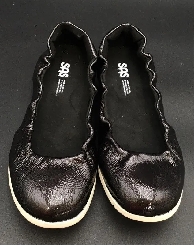 SAS Women's Black Ballet Flats - Size 9.5M