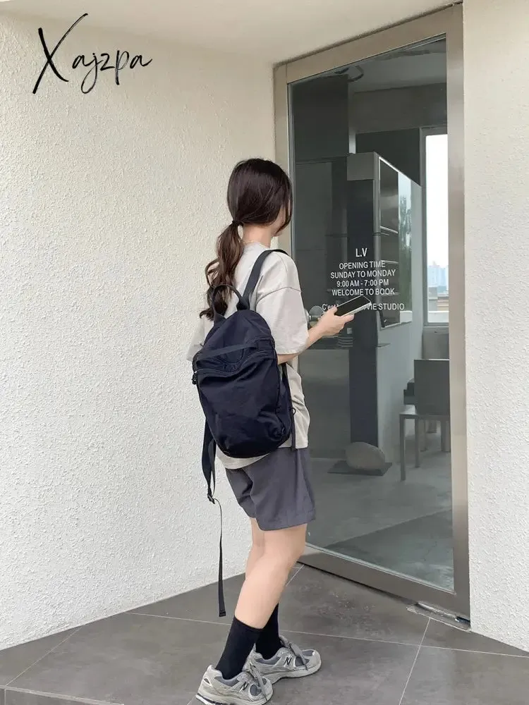 Shoulder Bag For Women Lightweight Nylon Casual Trend Backpack Design Luxury High Quality Fashion School Girl 2024 Travel Large