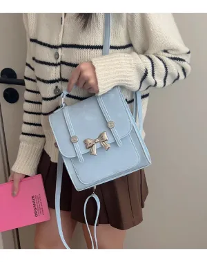Sohiwoo Sweet Butterfly Backpack for Women's 2024 New Spring Pink Backpacks Korean Fashion Causal Travel Bag