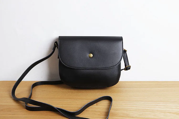 Stylish Womens Leather Saddle Bag Crossbody Bags Purse for Women